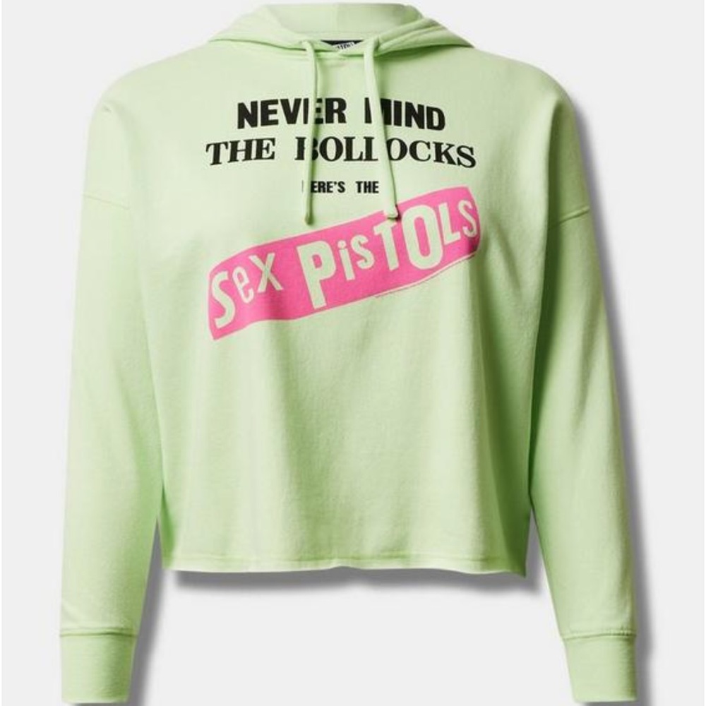 Torrid Sex Pistols crop cozy fleece hoodie